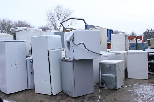 pile of old appliances