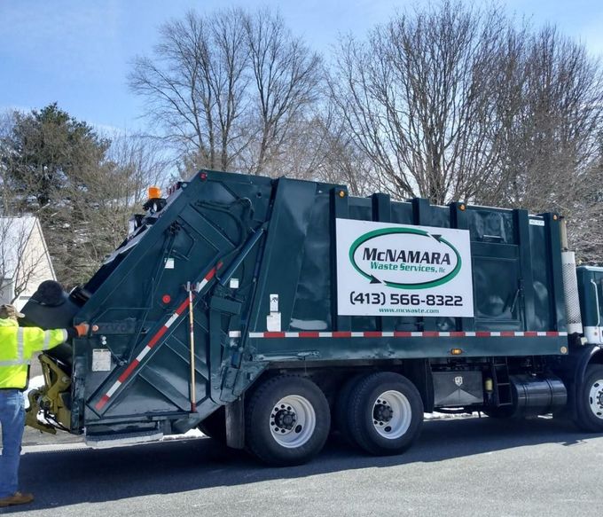 Garbage Truck — Waste Pickup in Hampden, Massachusetts