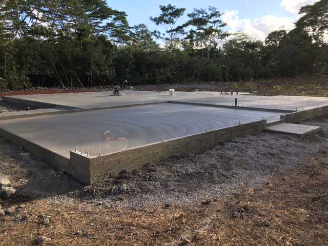 New Installed Concrete Foundation — Keaau, HI — Kekahu Concrete LLC