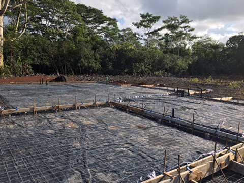 Layout for Concrete Foundation — Keaau, HI — Kekahu Concrete LLC