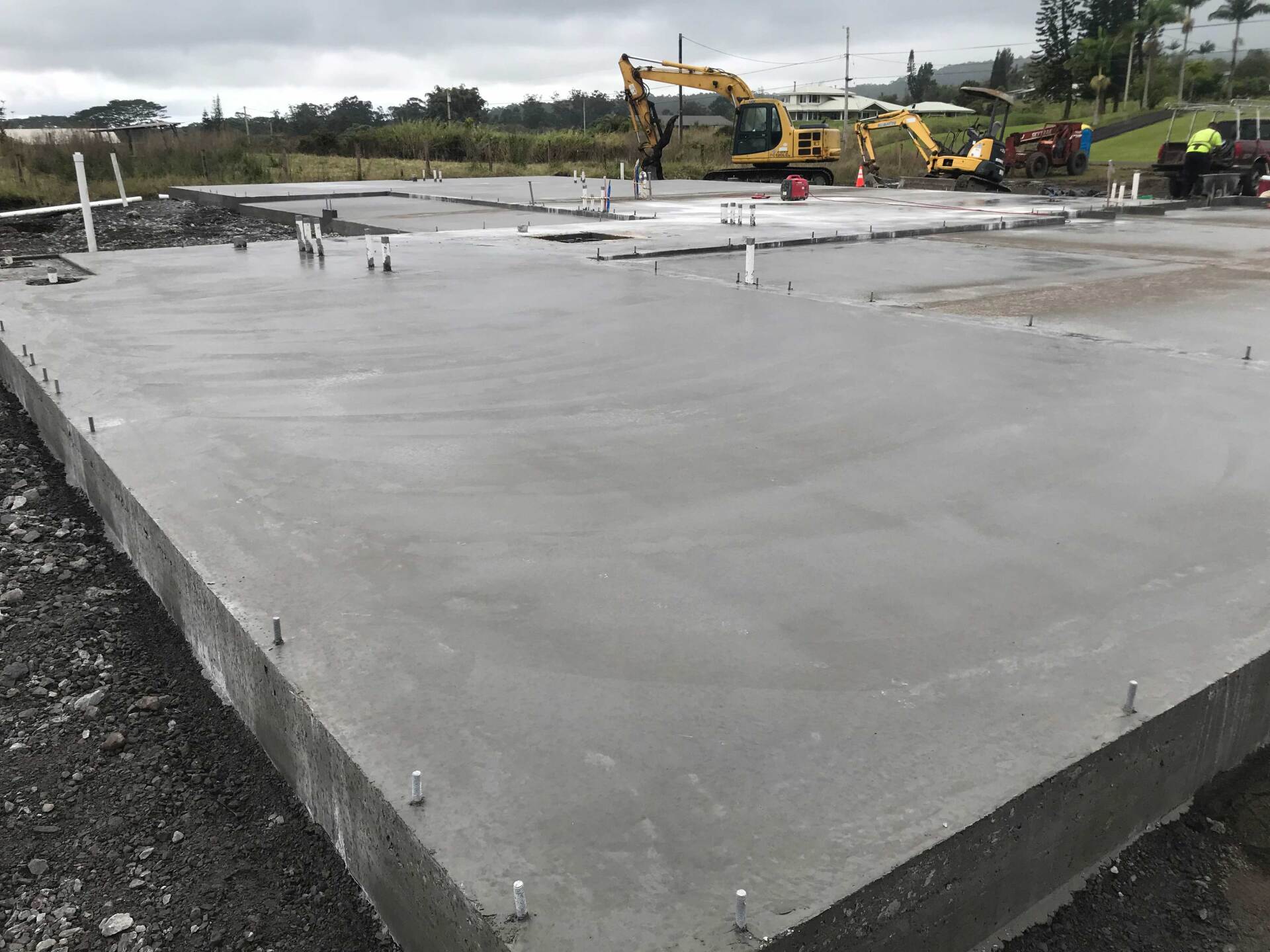 Empty Concrete Slabs — Keaau, HI — Kekahu Concrete LLC