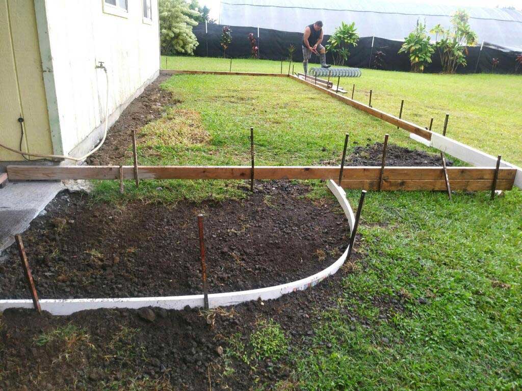 Construction Worker at Work — Keaau, HI — Kekahu Concrete LLC