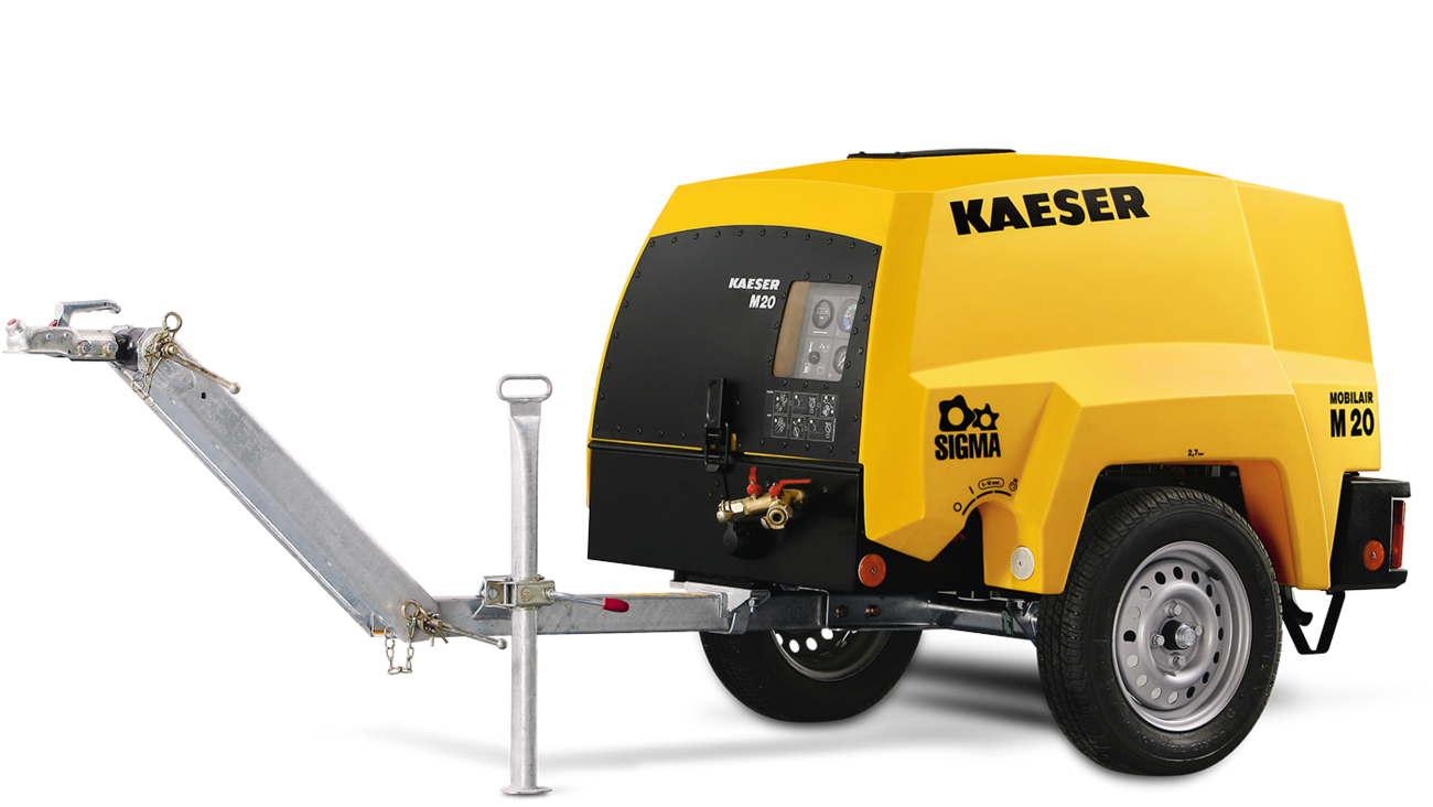 Mobile Compressor With A Brick Wall In The Background — Hitemp Compressed Air Services in Fairy Meadow, NSW