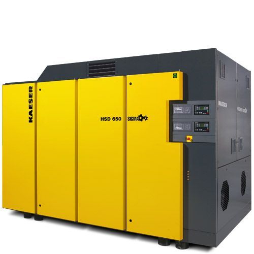 Yellow And Black Kaeser Air Compressor — Hitemp Compressed Air Services in Fairy Meadow, NSW