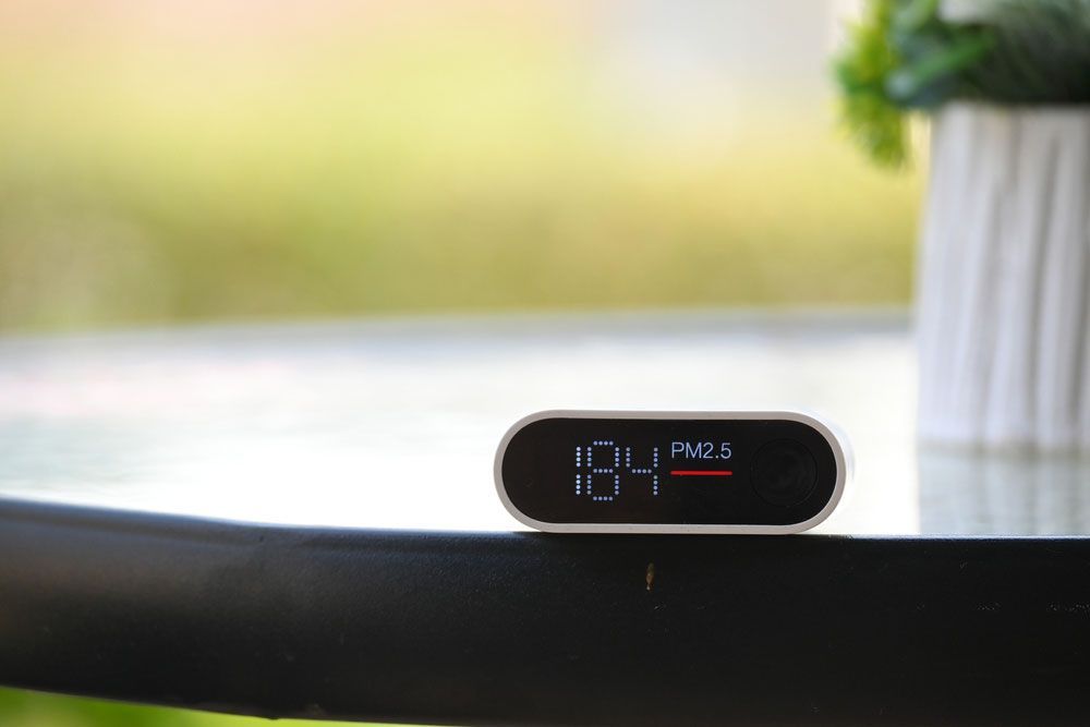 Dust Monitor For Air Pollution On A Table — Hitemp Compressed Air Services in Campbelltown, NSW