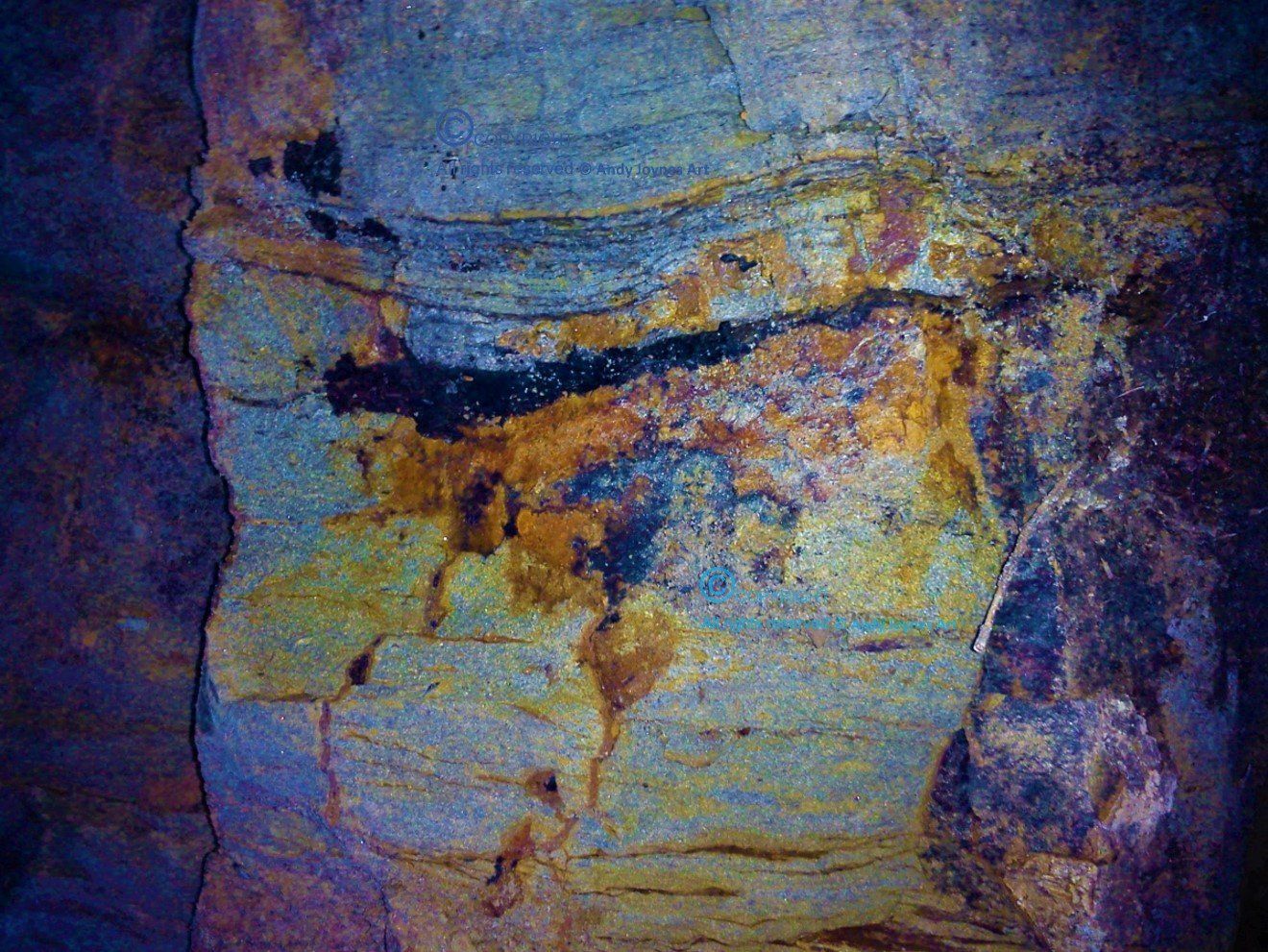 A colourful abstract portrait of a human head