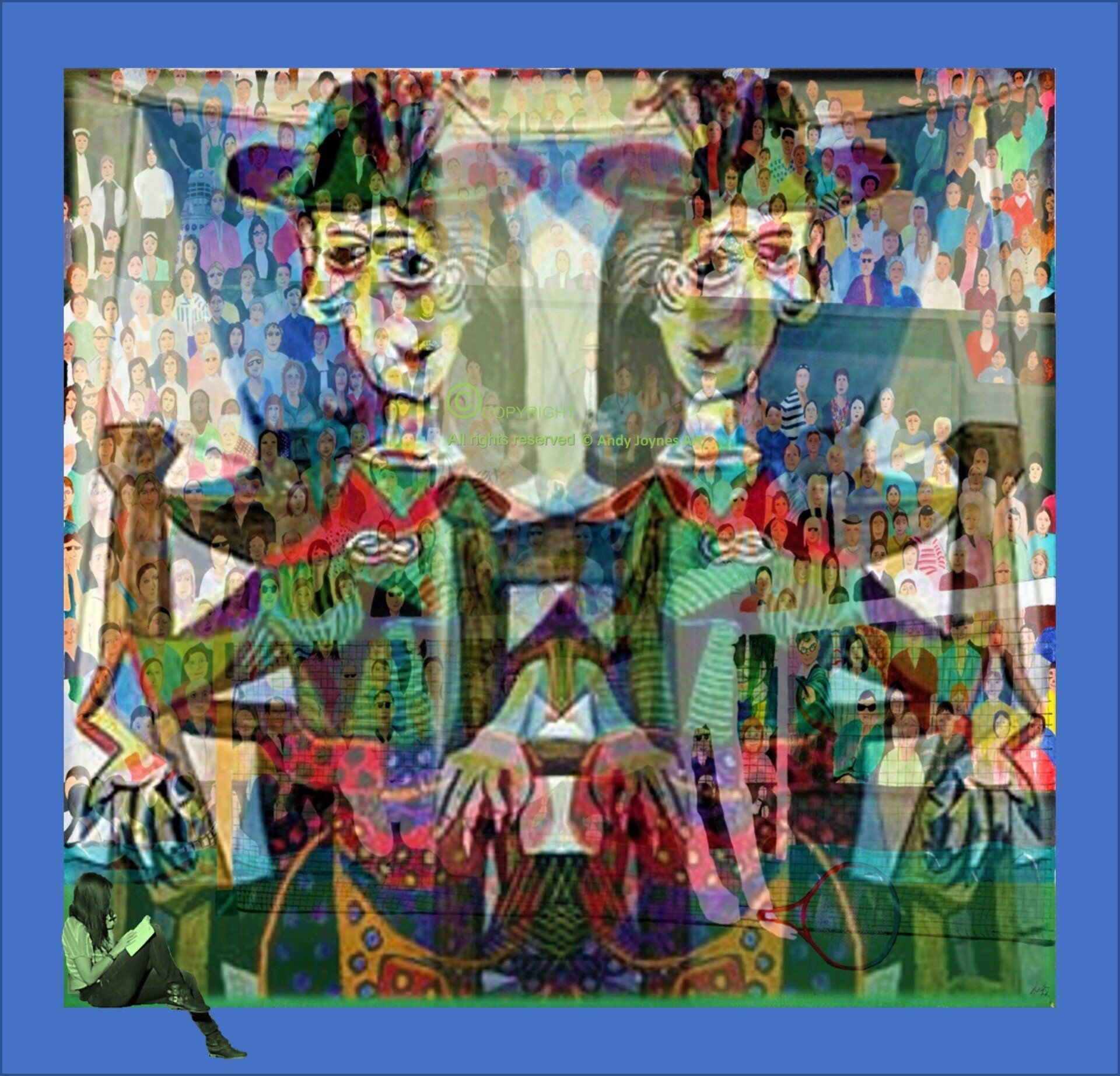 A surreal abstract in the style of Picasso