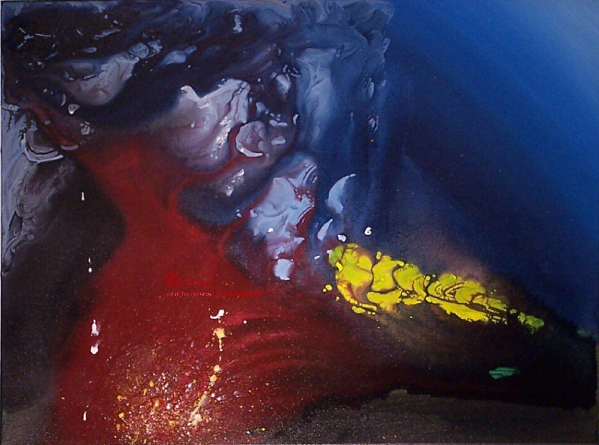 Abstract explosion of colour