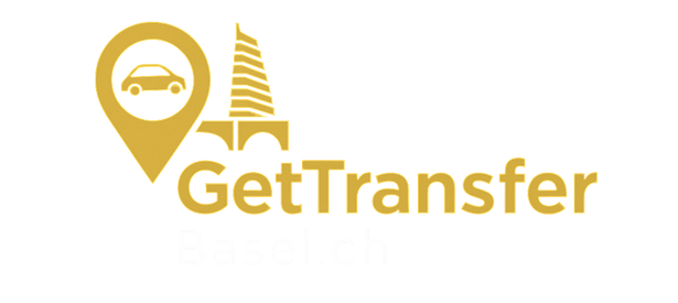 Ein Logo für GetTransfer mit einem Auto und einem Eiffelturm