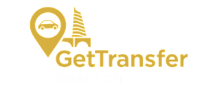 Ein Logo für GetTransfer mit einem Auto und einem Eiffelturm