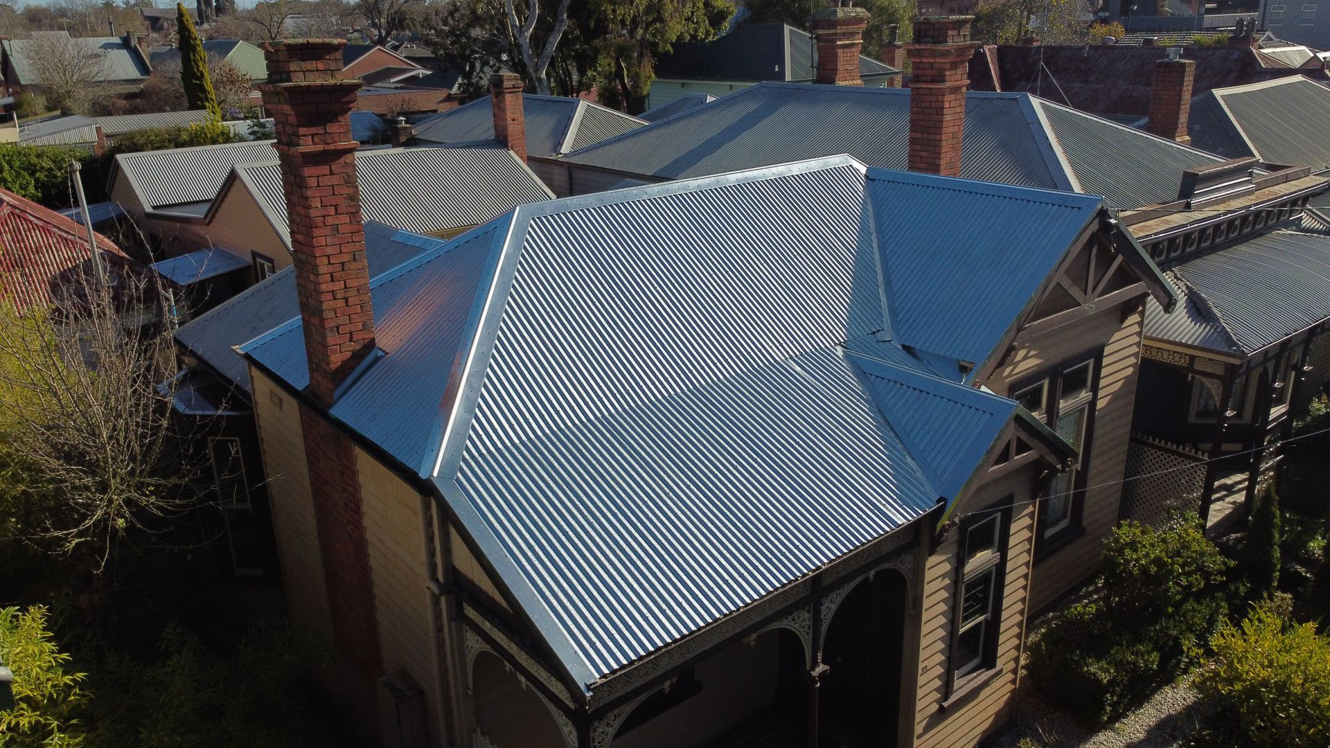 A Roof of a House with metal roofing— iFix Roofing Bendigo in Bendigo, VIC