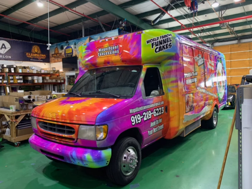 Food Truck Wrap Installed in Charlotte, NC