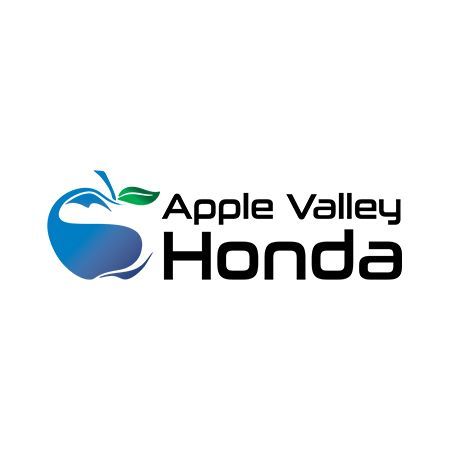 Apple Valley Honda logo: blue apple with a green leaf, text 