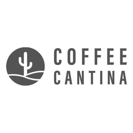 Coffee Cantina logo: cactus silhouette in a circle, text 