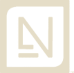 Beige logo: stylized letter N inside a rounded square, with a horizontal line below the left side of the N.