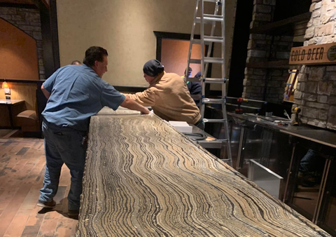counter installation