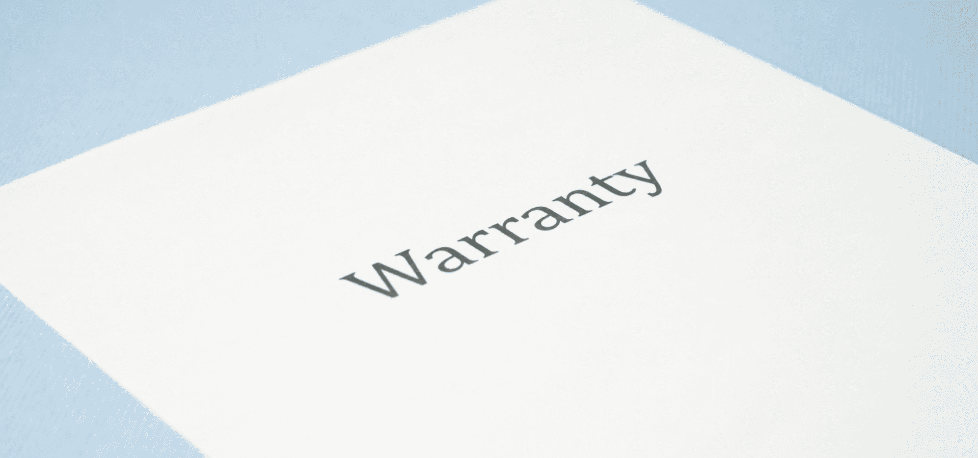 A painting contractor's warranty certificate