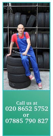 Car service - Sutton, Greater London - Jade Autos - mechanic with tyres