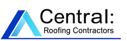 Logo: Blue roof icon with 