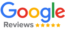 Google Reviews logo with five gold stars.