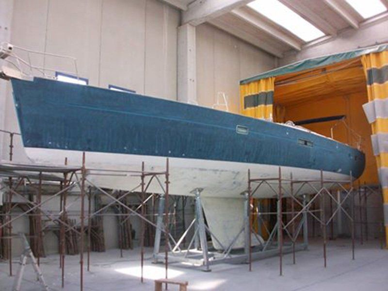 Cabina sabbiatura e molatura mobile e modulare