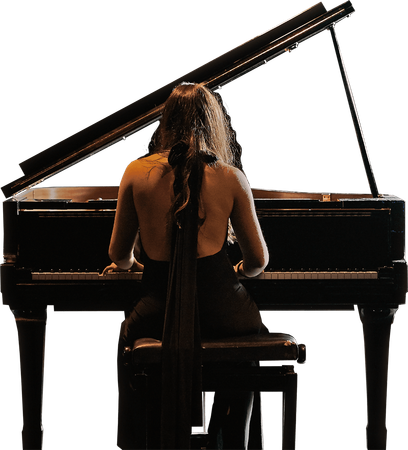 lady playing piano