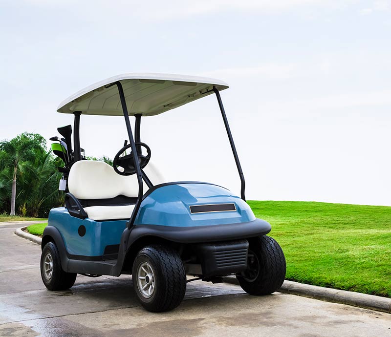 Golf Carts In Reno — Blue Color Golf Cart in Reno, NV
