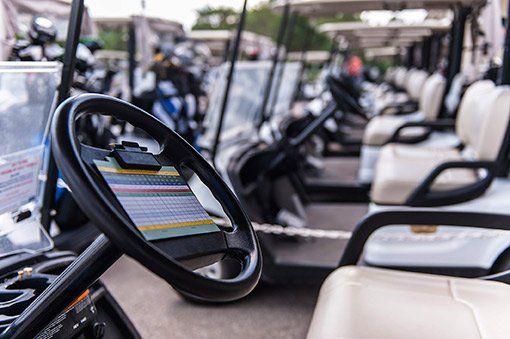 Golf Cart Accessories — Steering Wheel Of Golf Cart in Reno, NV