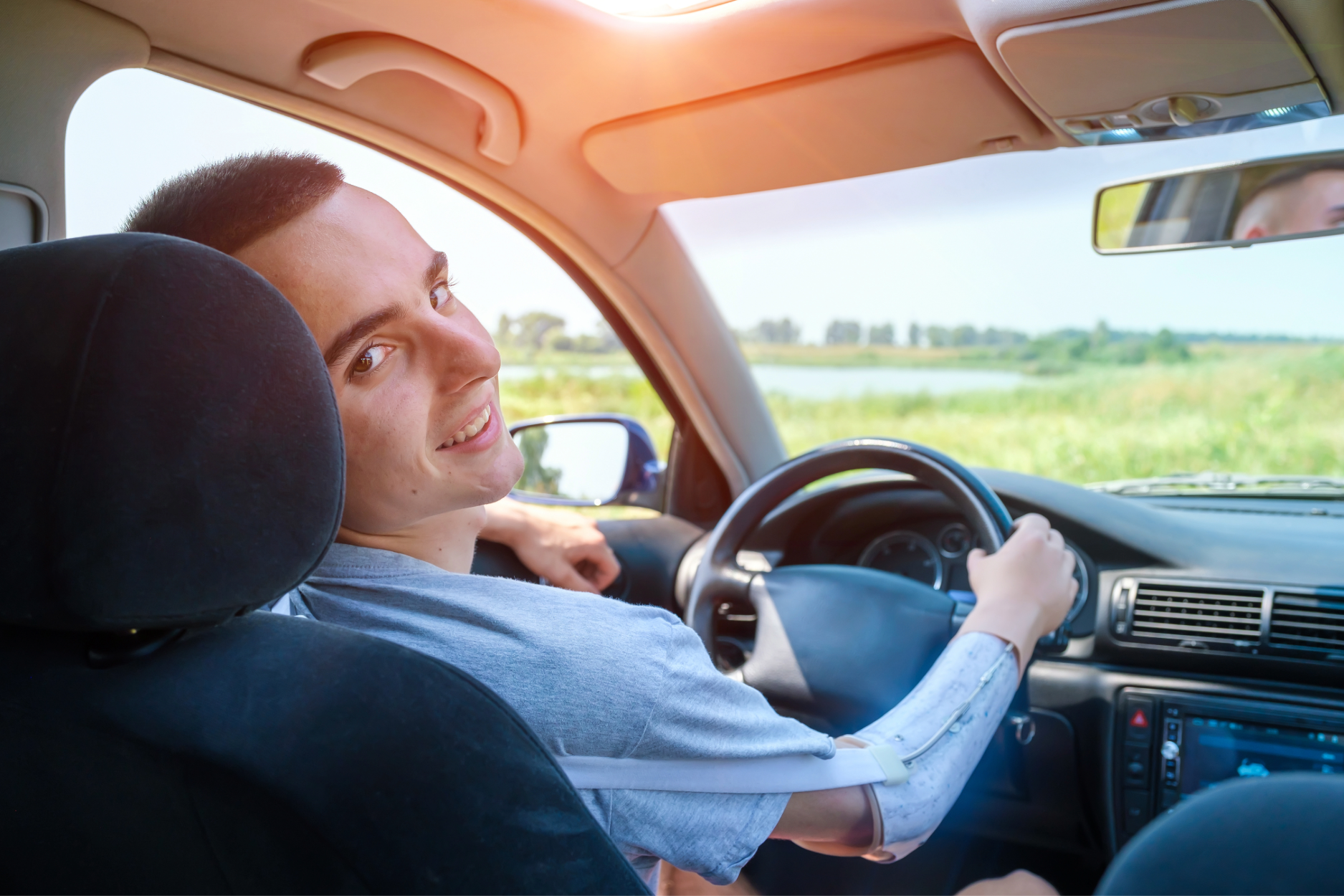 NDIS participant learning to drive