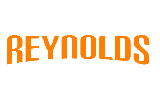 Reynolds logo in orange on a white background.