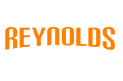 Reynolds logo in orange on a white background.