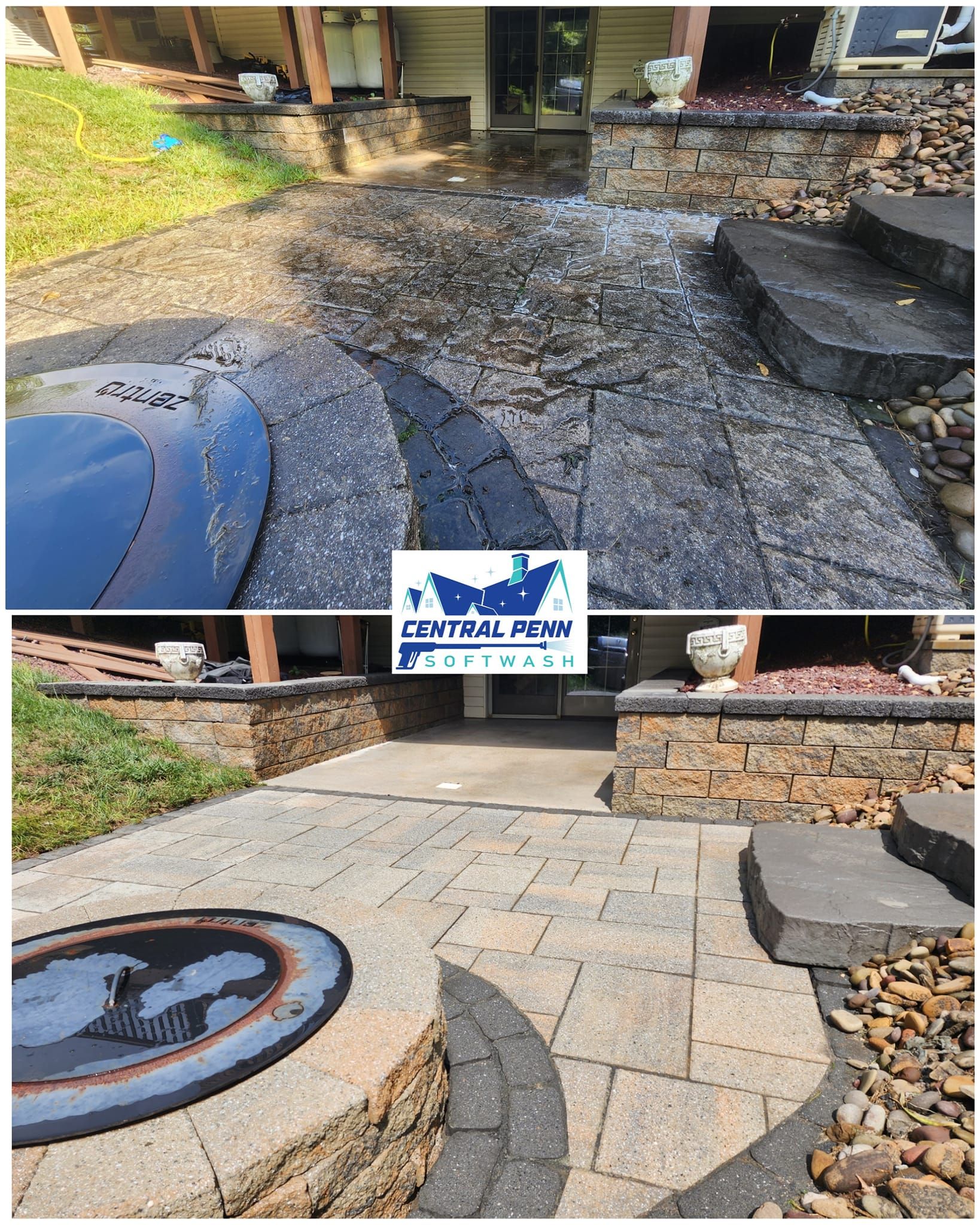 Backyard Patio Cleaning — Central PA — Central Penn Softwash