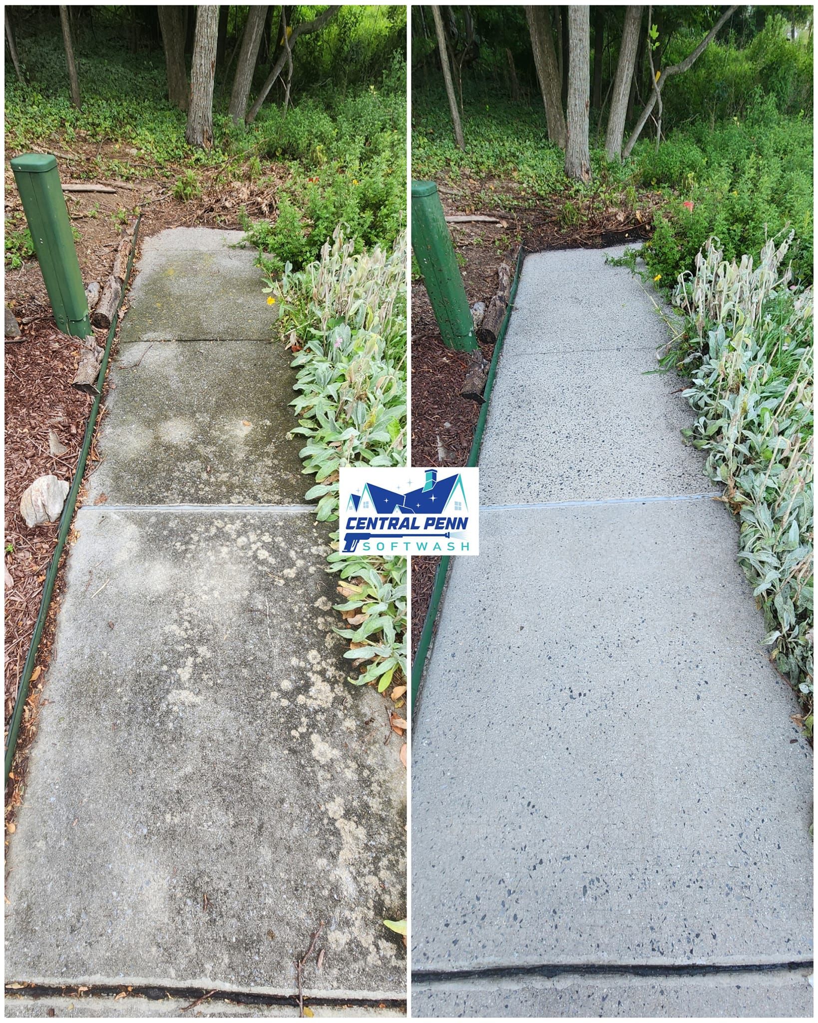 Backyard Walkway — Central PA — Central Penn Softwash