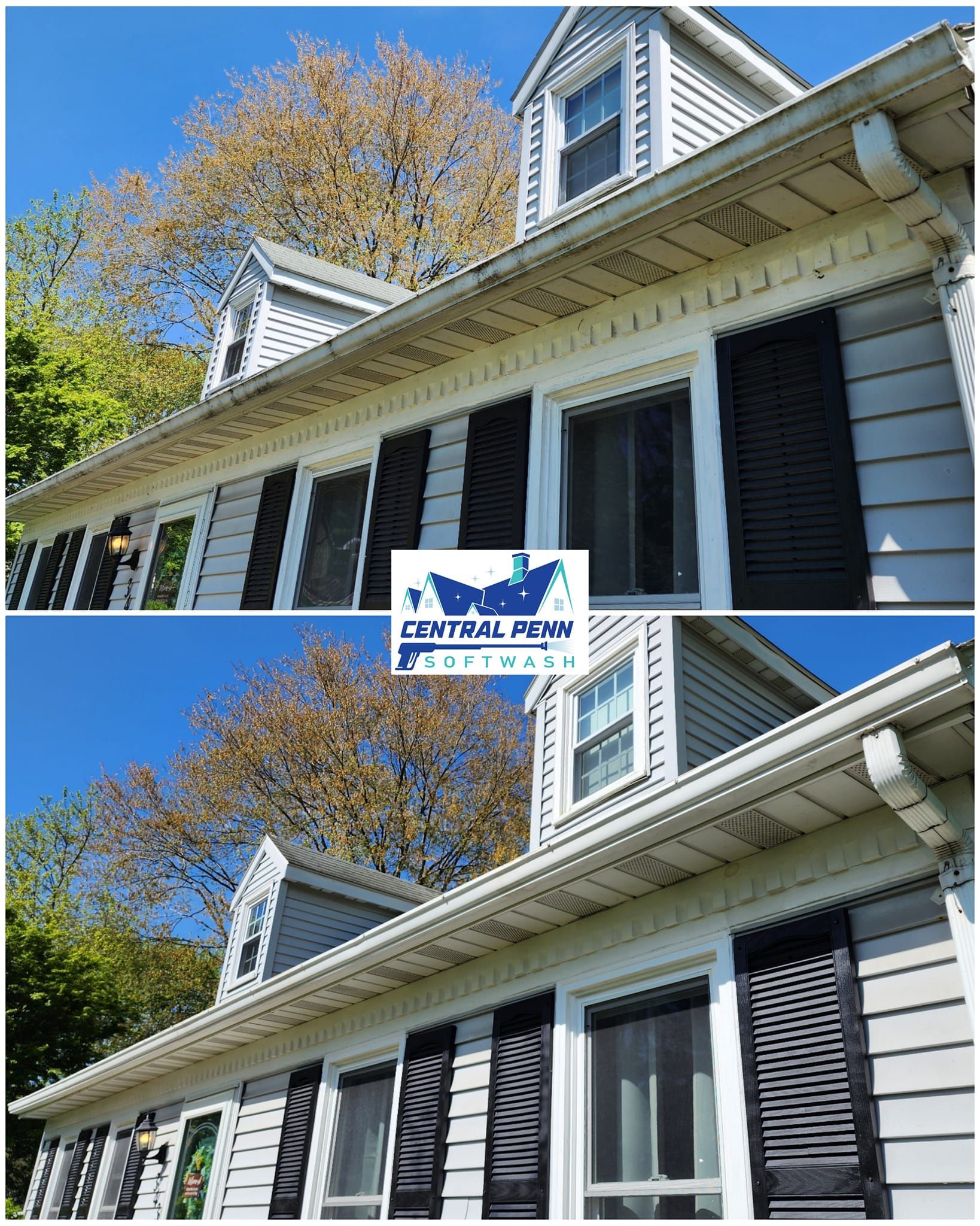 Low Angle View of House — Central PA — Central Penn Softwash