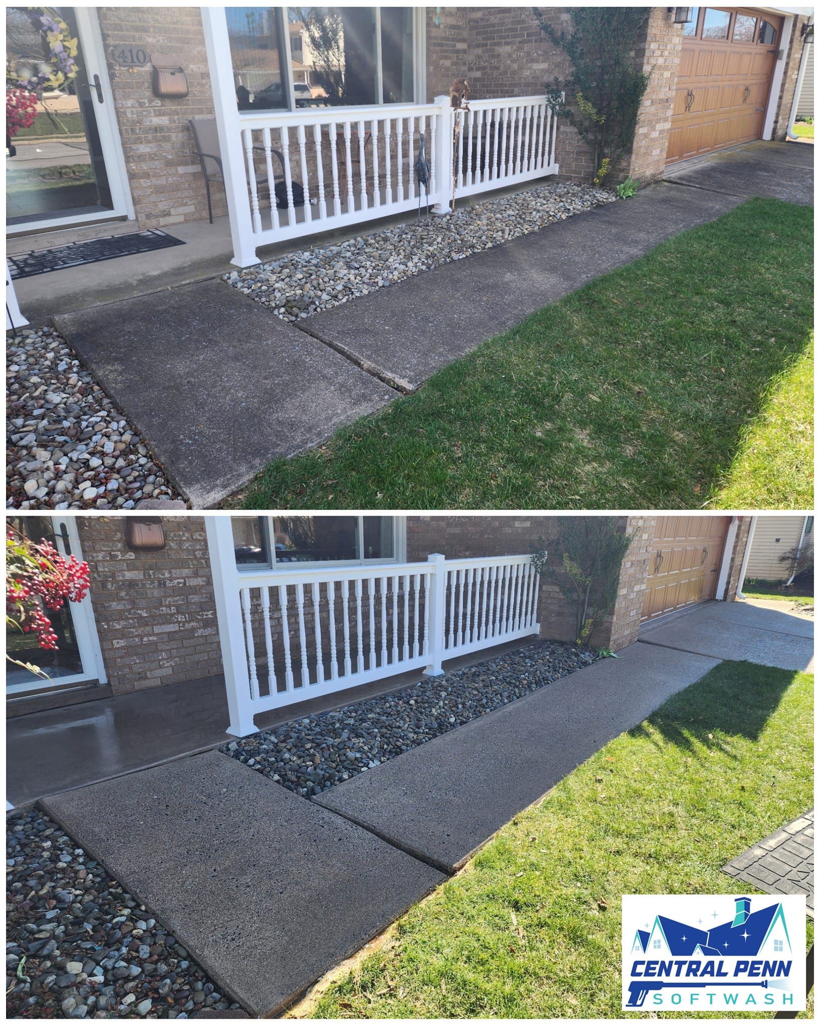 Entrance Walkway — Central PA — Central Penn Softwash