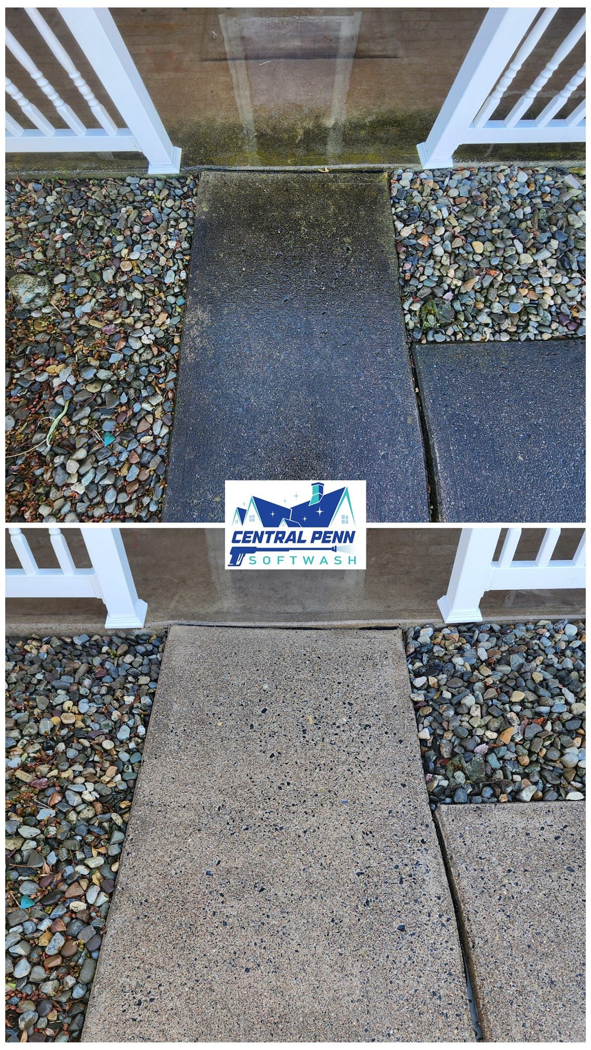 Small Walkway — Central PA — Central Penn Softwash