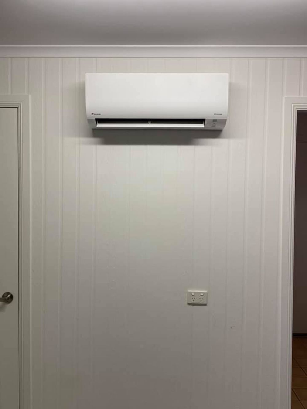 Air Conditioning Unit Mounted On The Wall