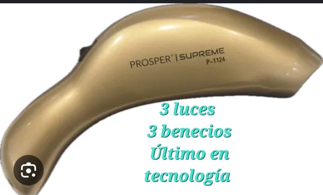 Caja con un dispositivo médico dorado, 