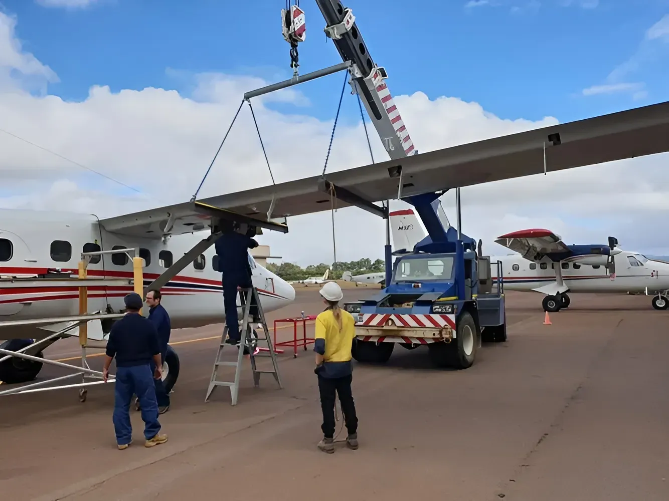Crane Riggers Moving A Large Load With A Crane — Mareeba Crane Hire In Mareeba, QLD
