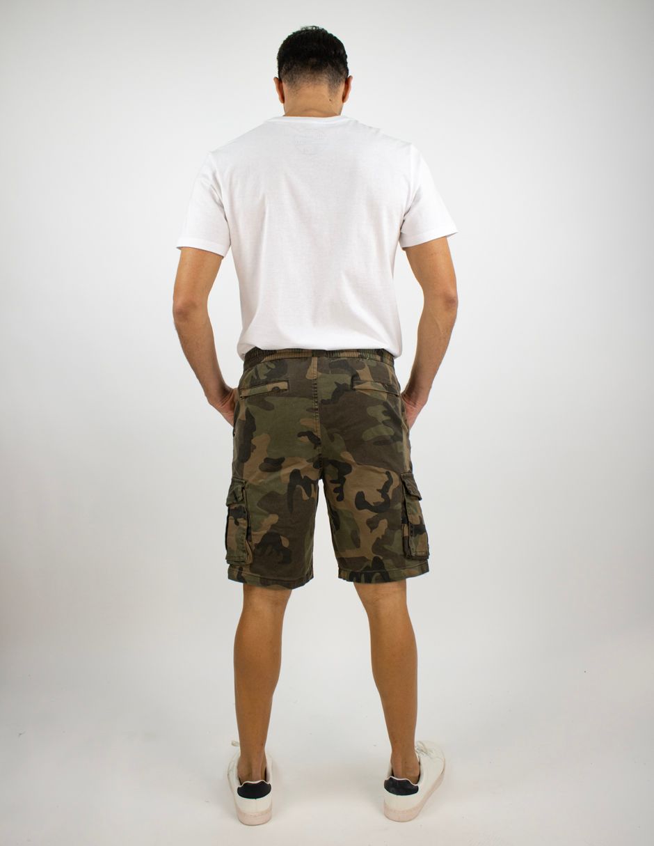 EXCLUSIVO BOUTIQUES  T13800025 Bermudas Furor Cargo Slim Olivo Camuflaje