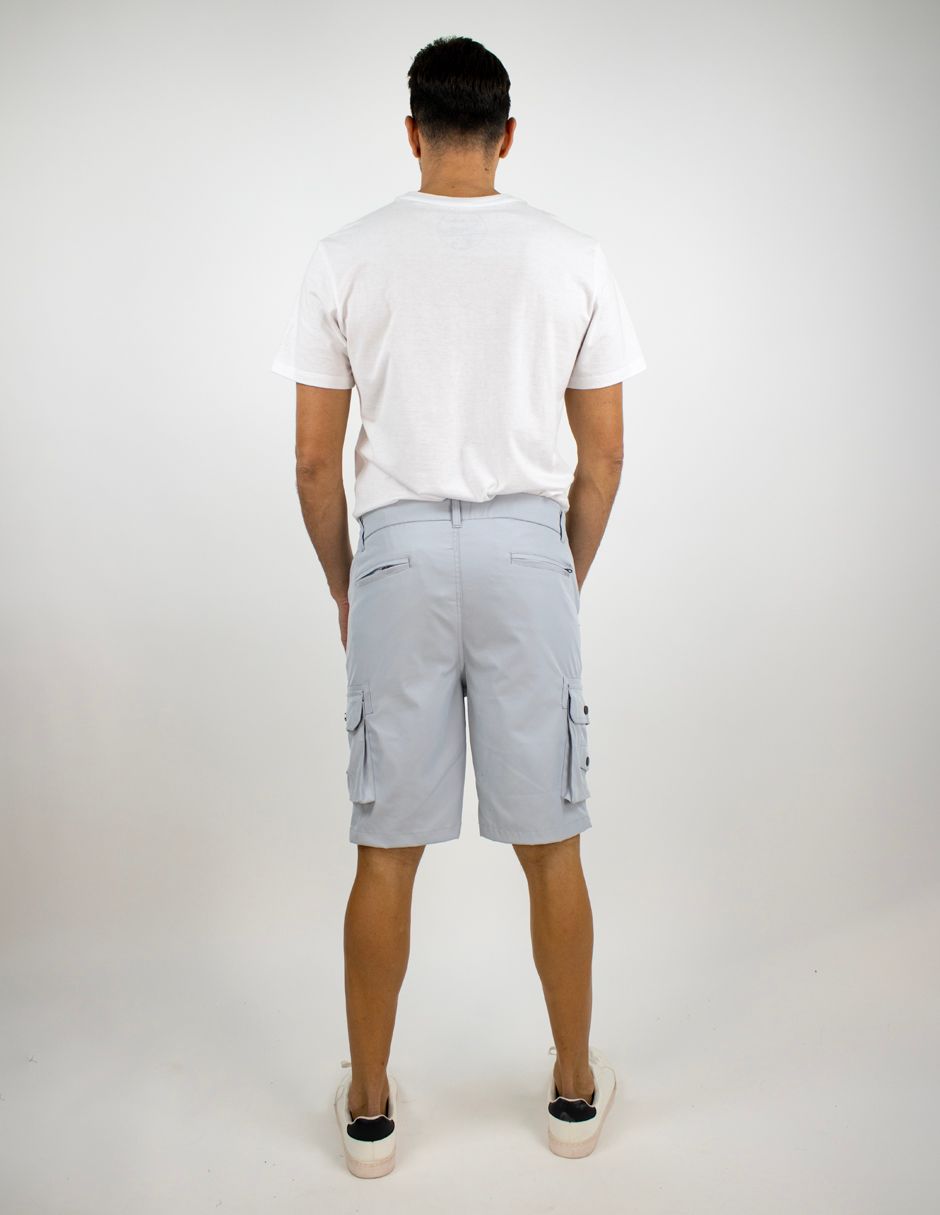 EXCLUSIVO BOUTIQUES  T13800026 Bermudas Furor Cargo Slim Poliéster Gris