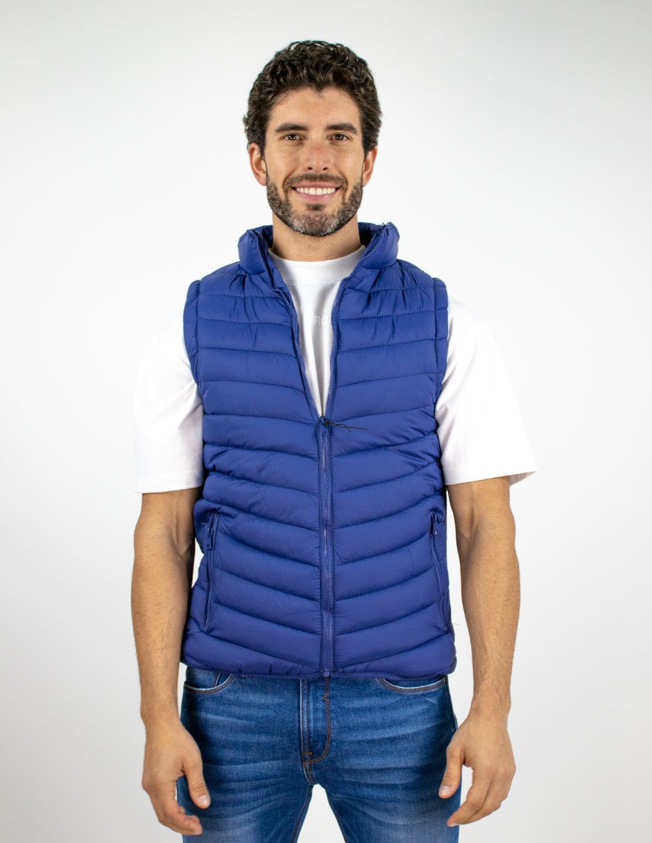 EXCLUSIVO BOUTIQUES T10700351 Chaleco Furor Puffer Cuello Alto Regular Fit Poliamida Índigo