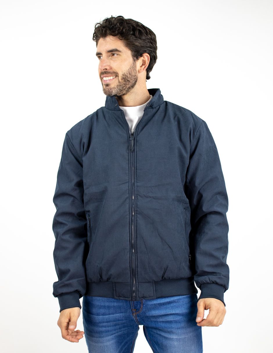 EXCLUSIVO BOUTIQUES T10601470 Chamarra Furor Cuello Alto Forro Plus Fit Poliéster Marino