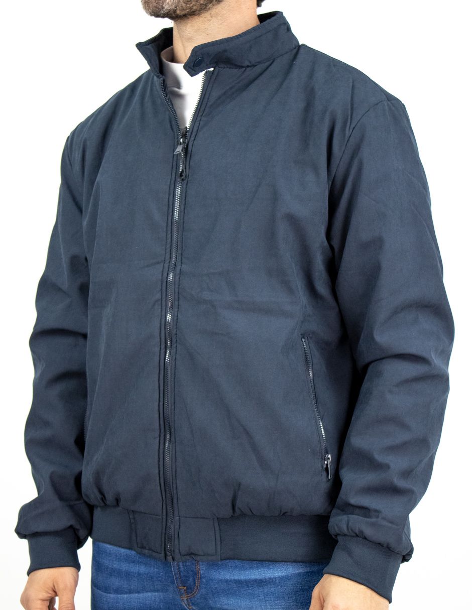 EXCLUSIVO BOUTIQUES T10601470 Chamarra Furor Cuello Alto Forro Plus Fit Poliéster Marino