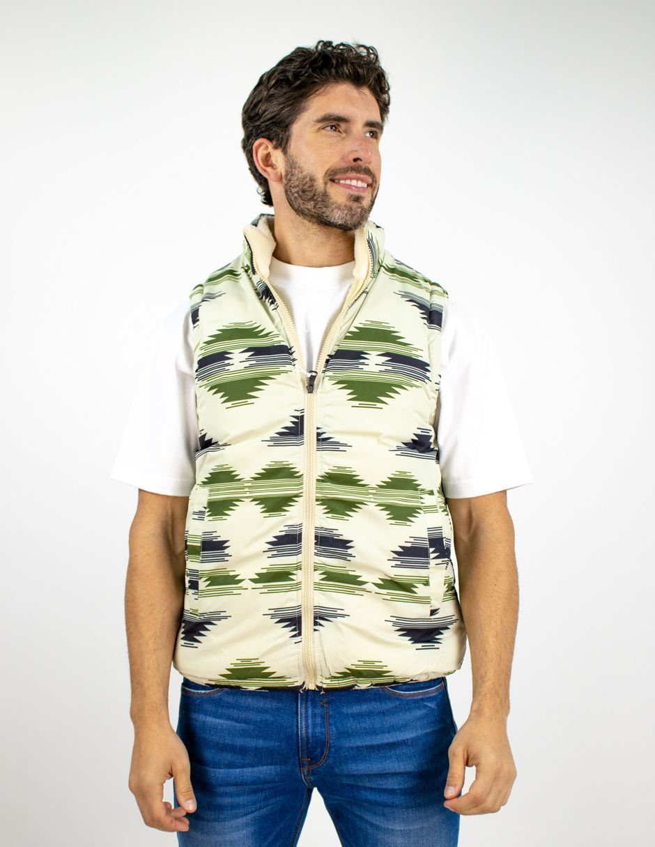 EXCLUSIVO BOUTIQUES T10700352 Chaleco Furor Doble Vista Slim Fit Poliéster Beige