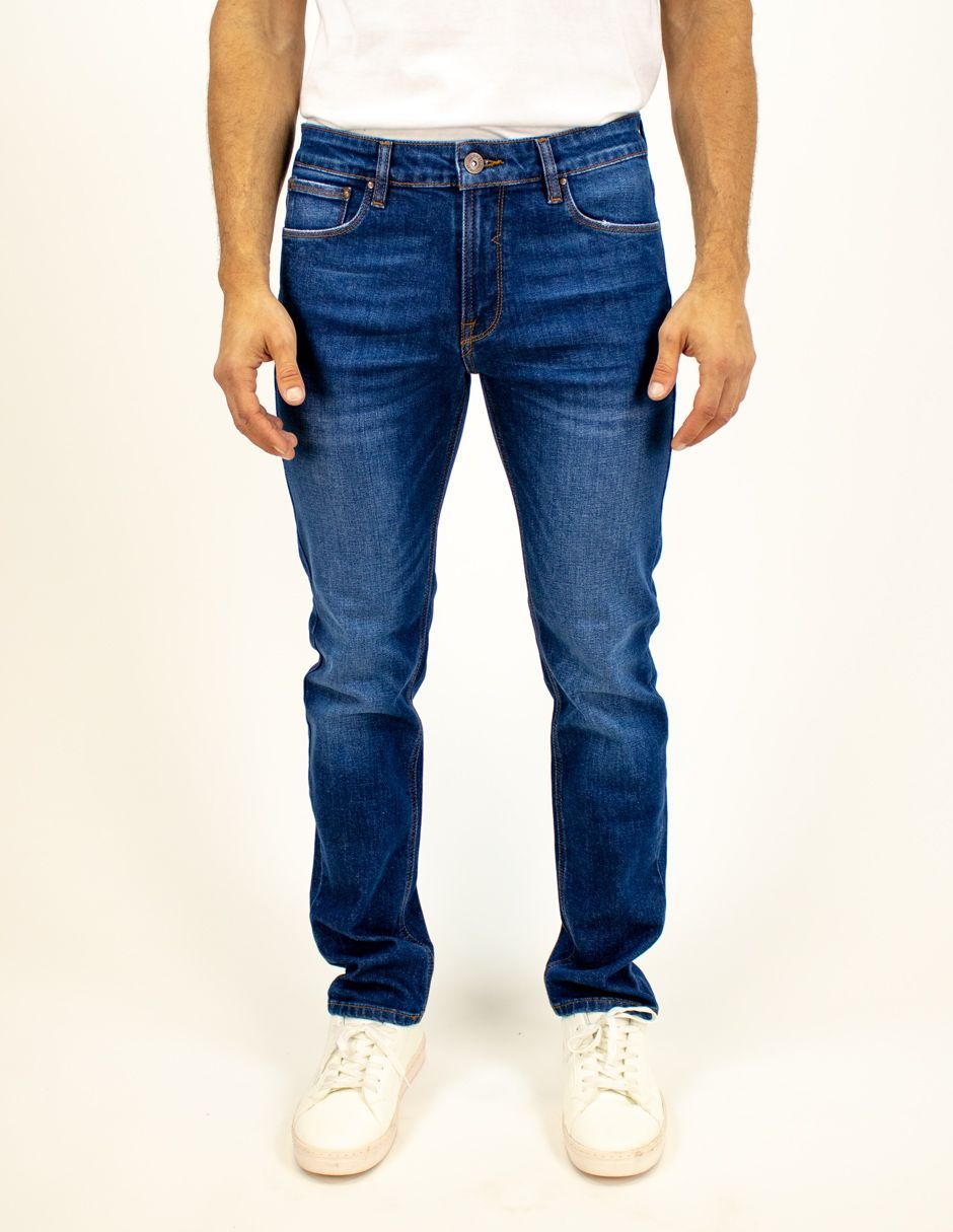 EXCLUSIVO SUBURBIA ECOAZULOSCURO Jeans Furor Slim Straight Mezclilla Dark Índigo