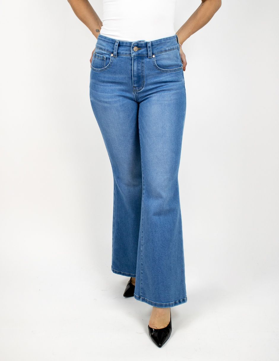 EXCLUSIVO SUBURBIA 2571 Jeans Furor Flare Mezclilla Stone