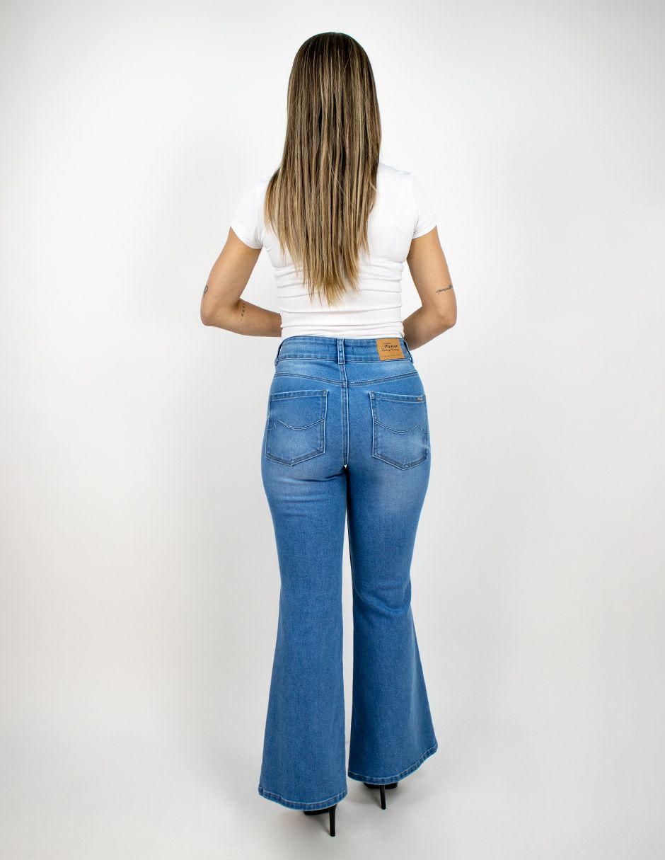 EXCLUSIVO SUBURBIA 2571 Jeans Furor Flare Mezclilla Stone