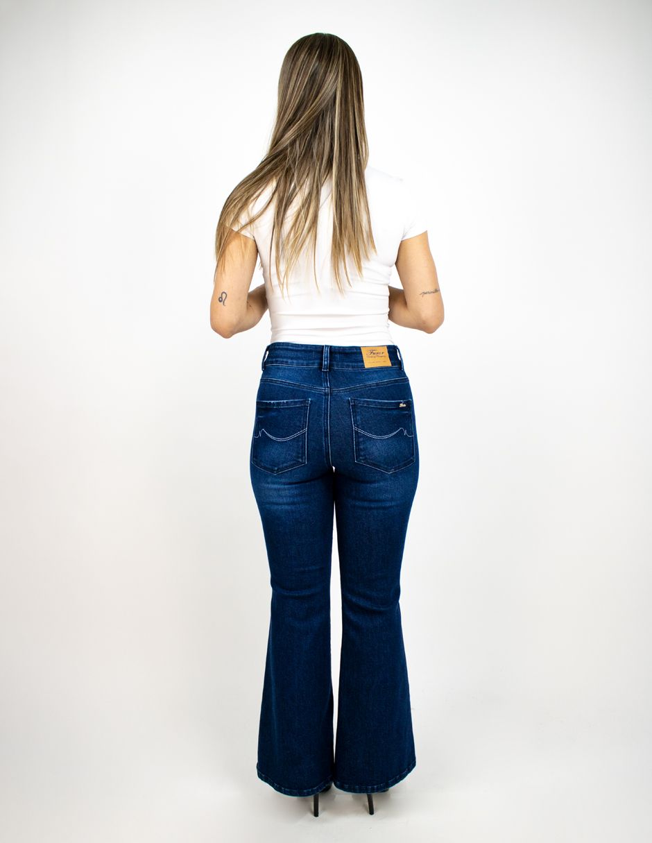 EXCLUSIVO SUBURBIA 2572 Jeans Furor Flare Mezclilla Dark Índigo