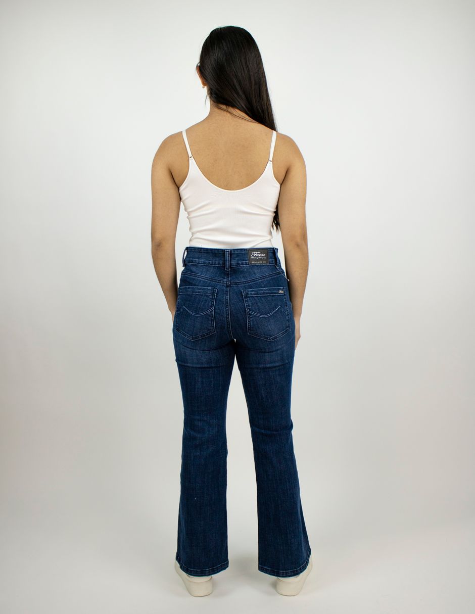 EXCLUSIVO SUBURBIA FLAREDA Jeans Furor Flare Mezclilla Dark Índigo